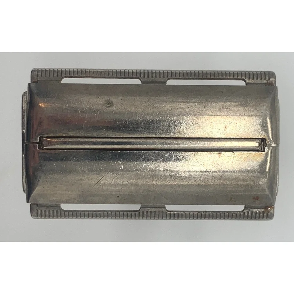 Gillette Super Speed Safety Razor Mens OS Black Silver Butterfly TTO Vintage